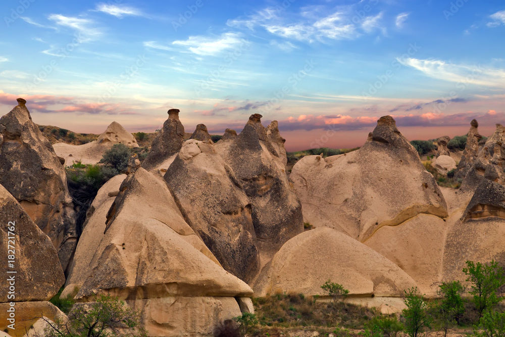 Goreme National Park and the Rock Sites of Cappadocia Travel background Goreme National Park and the Rock Sites of Cappadocia Travel background