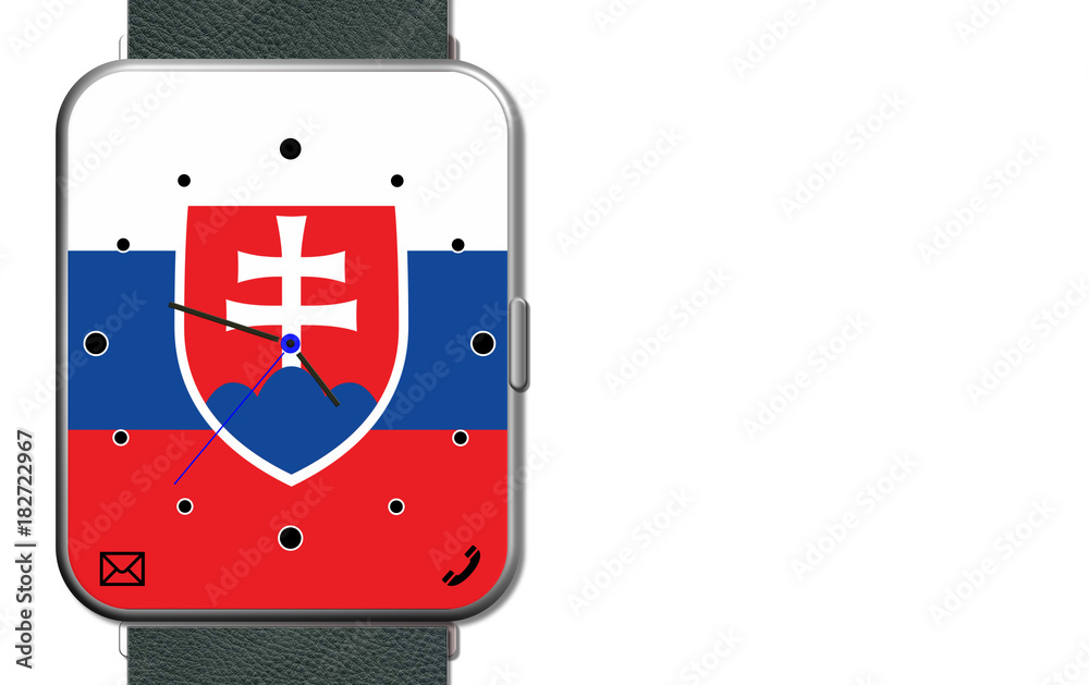 Fototapeta premium Clock Touch Screen Slovakia