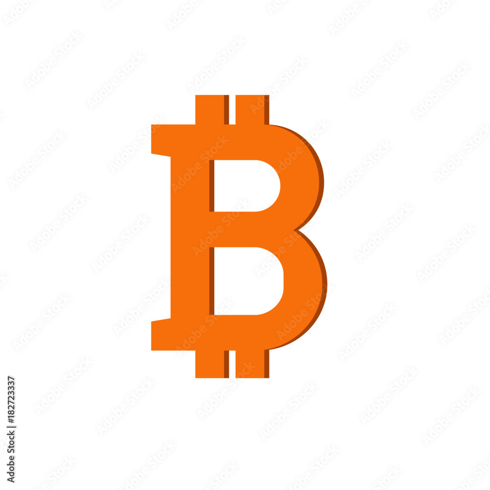Bitcoin logo icon, virtual money, crypto currency Bitcoin logo icon, virtual money, crypto currency