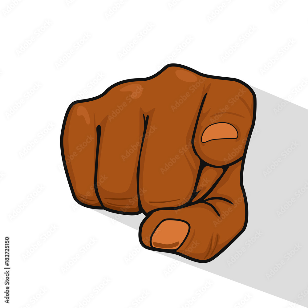 Hand of african american man pointing index finger at you Hand of african american man pointing index finger at you