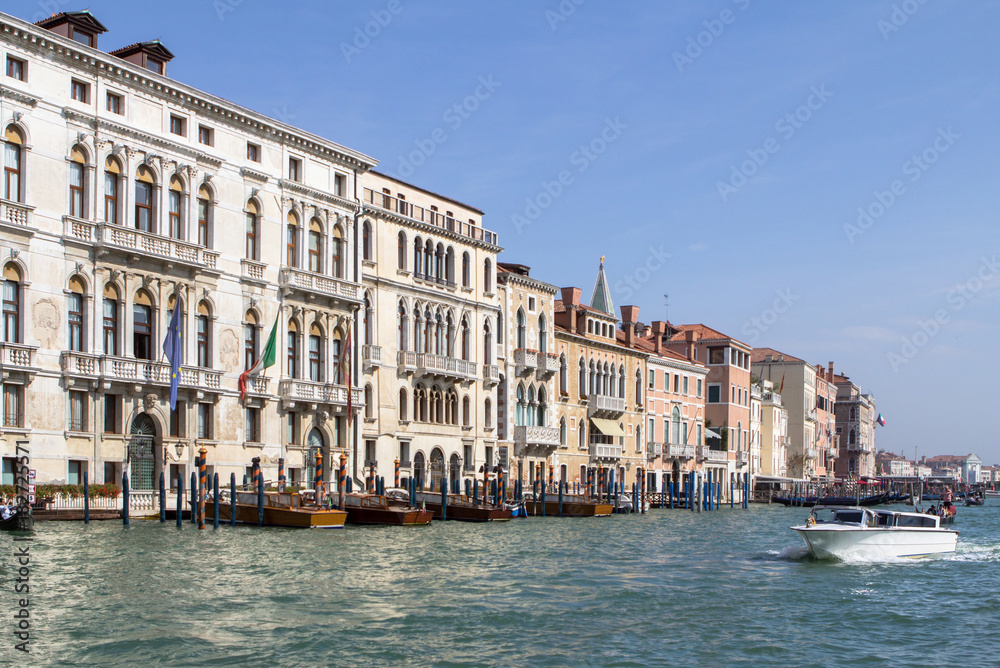 Palaces along the Grand Canal, Venice, Italy