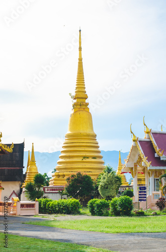 The temple at Wat Bot Muang, Chanthaburi, Thailand