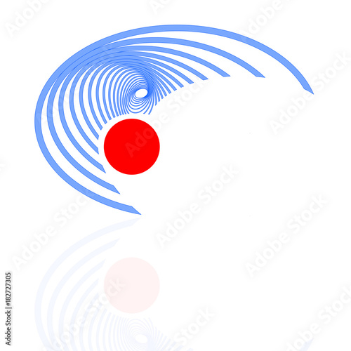 Spiralwelle rot