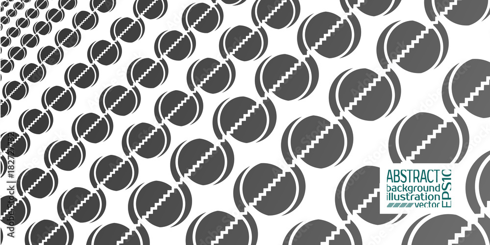 Fototapeta premium Background abstract geometric black from circles and lines vector lines