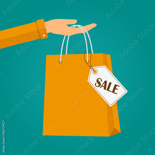 Hand hold bag shopping