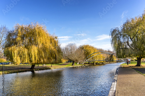 Bedford embankment on the river Ouse