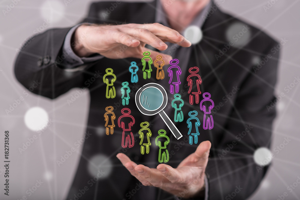 Naklejka premium Concept of recruitment