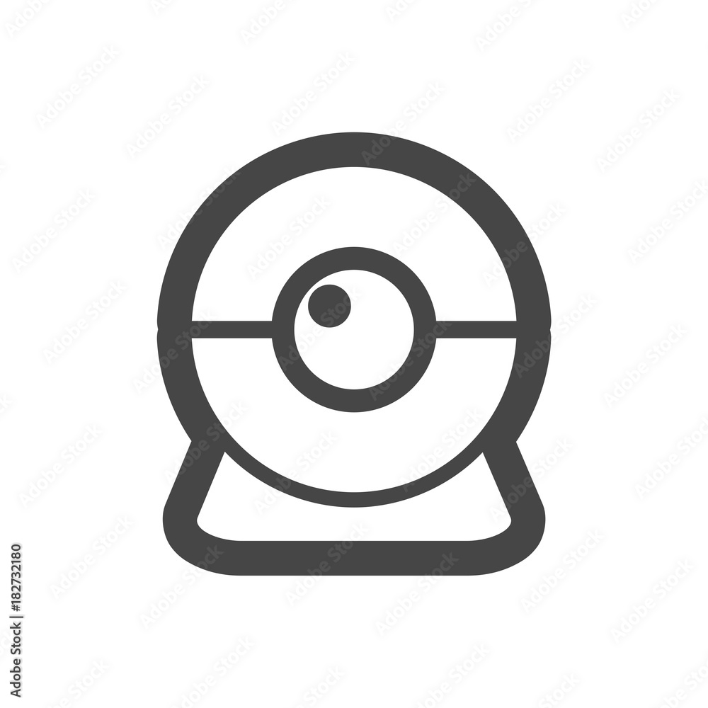 Web camera flat icon Web camera flat icon