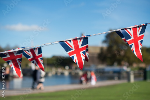 Valokuva UK Union Jack flag bunting