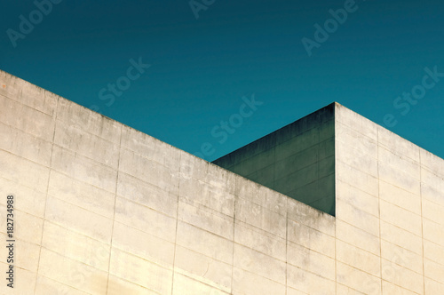 Abstract architecture. Close up of a building facade