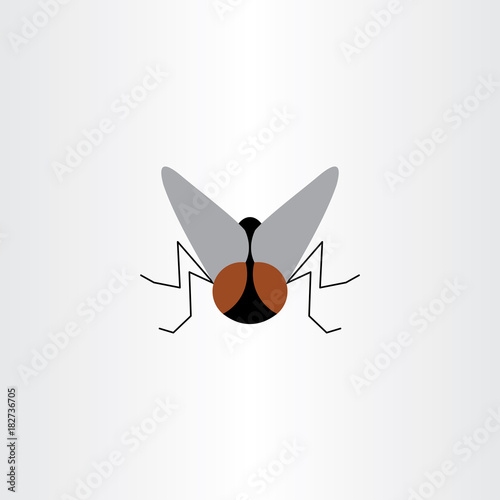 fly insect vector logo symbol sign