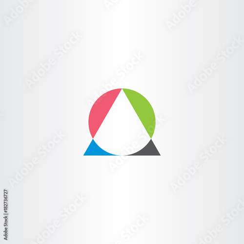 Free Download geometry math logo triangle and circle icon vector - GFXLoad