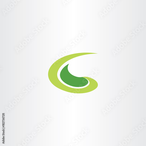 germination logo green letter g vector
