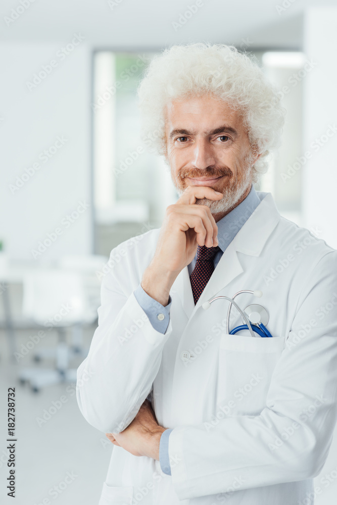 Professional doctor posing at hospital