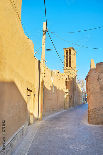 Streets of old Yazd photo