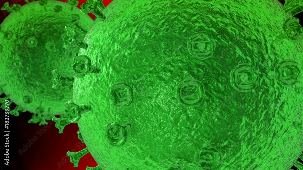 Influenza virus. Virus causes of human, avian and swine flu disease.