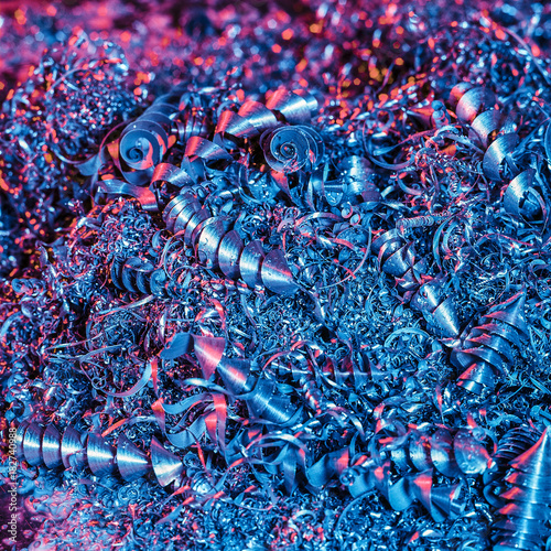 Foto Metallspaene aus dem Maschienenbau