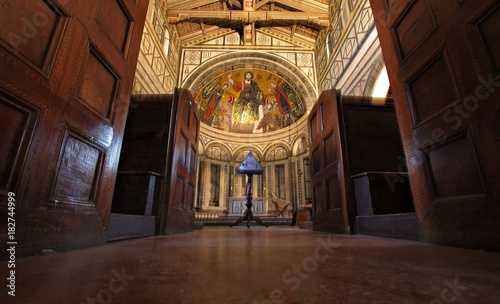 San Miniato al Monte church interior, Florence photo