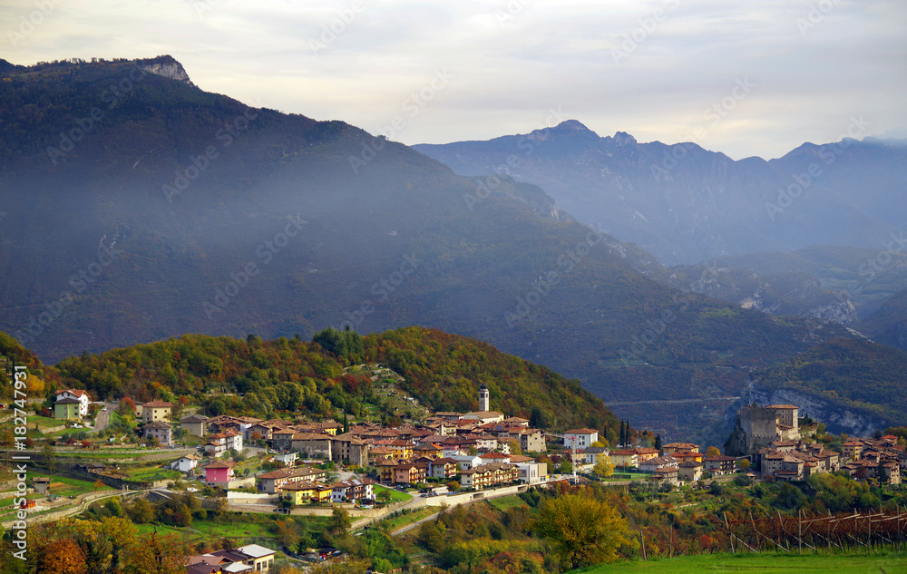 Tenno Village in Trento, Italy, Europe