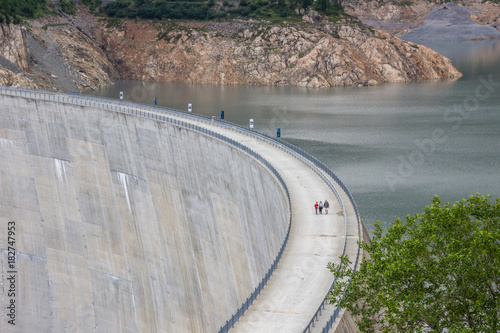 Barrage Emosson in Switzerland in Alps