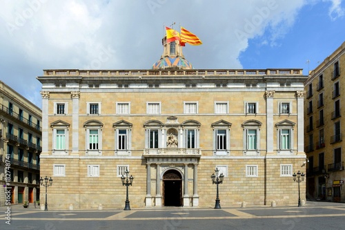 Palau de la Generalitat de Catalunya at the Old City (Ciutat Vella) of Barcelona, Catalonia, Spain. This Renaissance style building now houses the seat of government of Catalonia. photo