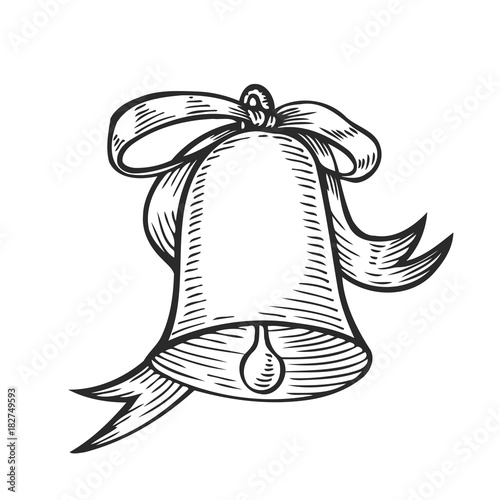 Christmas engraving bell