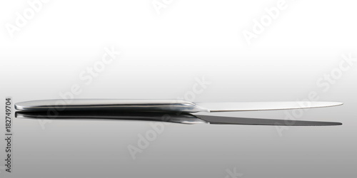 Table knife and reflection ...