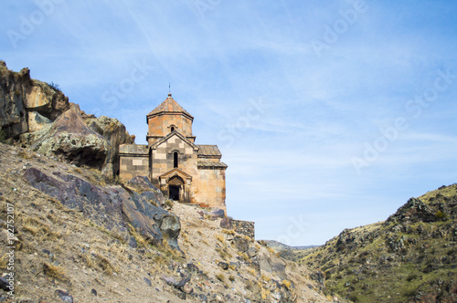 Kosh, Armenia - November 14, 2017: Saint Stepanos Church (7th century) in the village of Kosh, Armenia photo