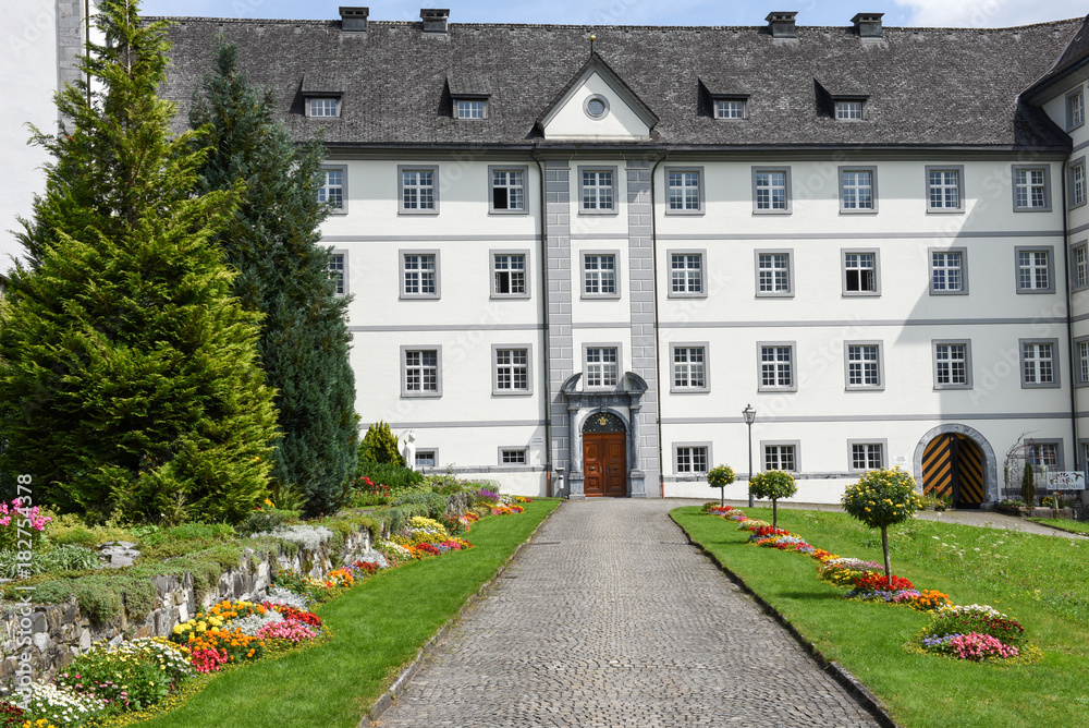 The monastery of Engelberg on the Swiss alps The monastery of Engelberg on the Swiss alps