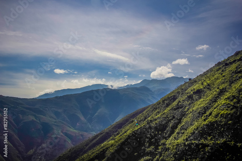 Fototapeta Haitian Mountainside during the day