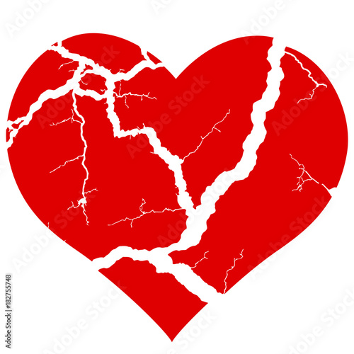 Broken heart icon
