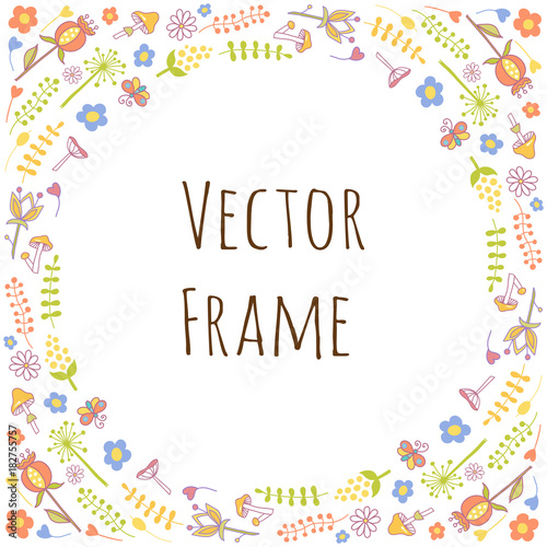 Round frame composition