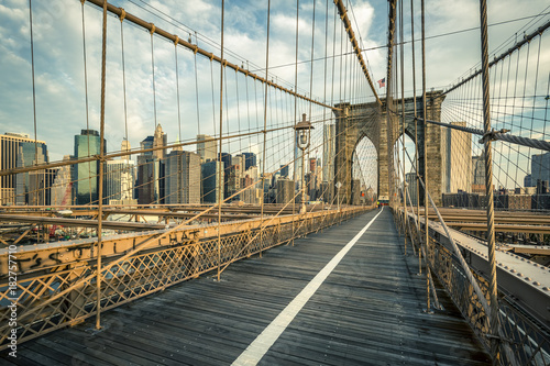 Famous Brooklyn Bridge in the morning © Frédéric Prochasson