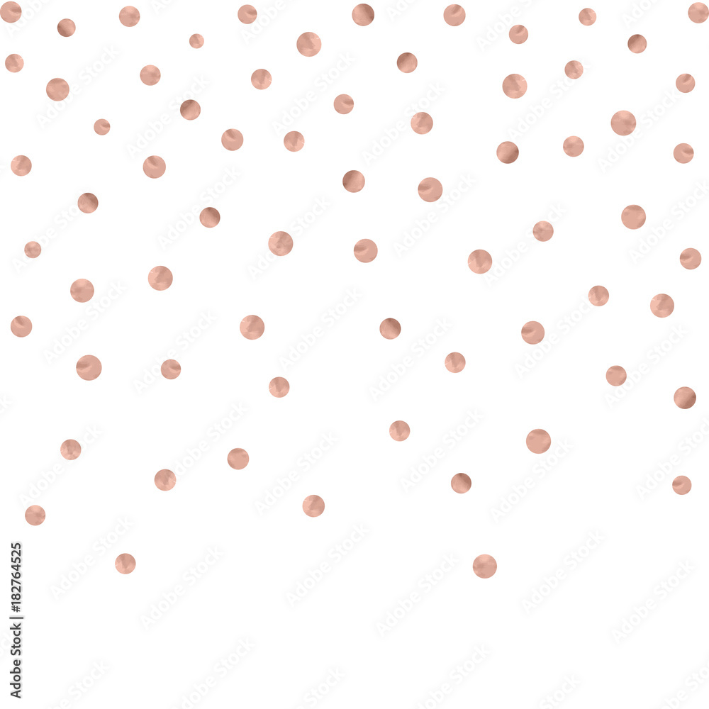 Rose gold glitter beautiful fashion background polka dot vector illustration. Pink golden dots confetti objects. Stock Vector | Adobe Stock Rose gold glitter beautiful fashion background polka dot vector illustration. Pink golden dots confetti objects. Stock Vector | Adobe Stock