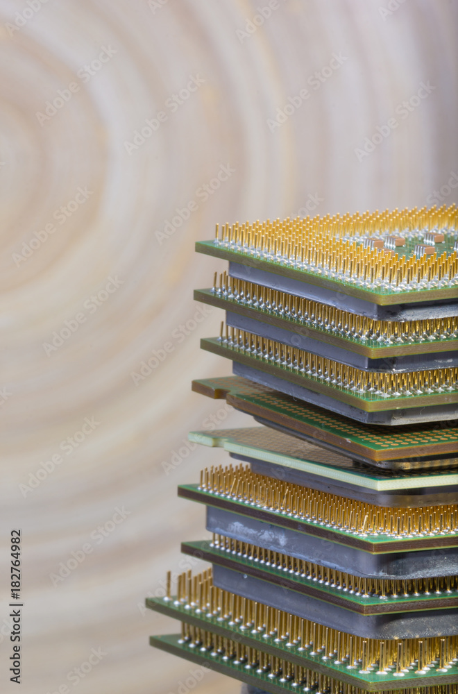 Microprocessor - closeup detail Microprocessor - closeup detail