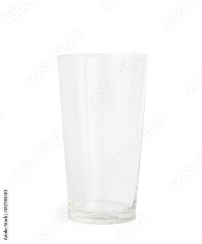 Blank glass is isolated on a white background