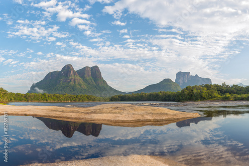 Ceguera camp in the Autana river, in Amazonas state, Venezuela photo