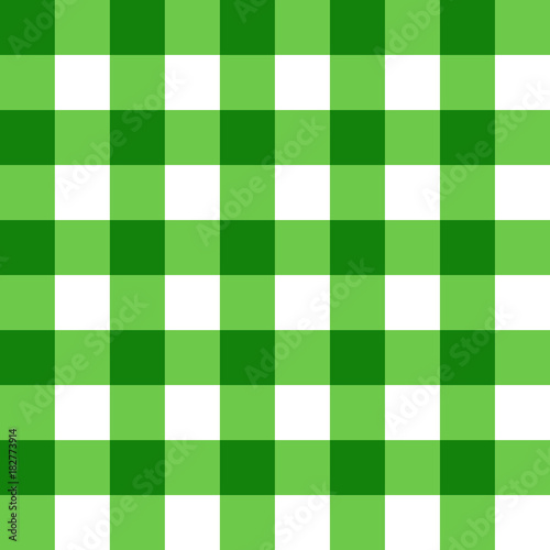 Seamless pattern from green and white cells. Stylish wallpaper of green and white cells. For design, textiles, packaging and printing. Vector.