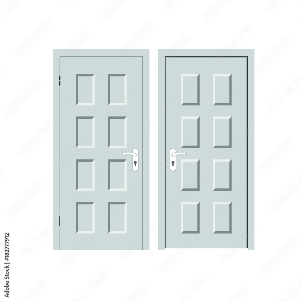 Door icon. Vector illustration Door icon. Vector illustration