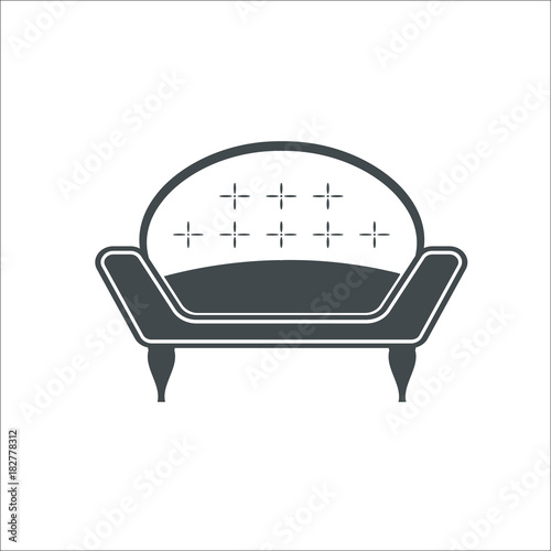 Sofa icon. Vector illustration