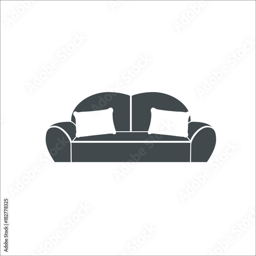 Sofa icon. Vector illustration