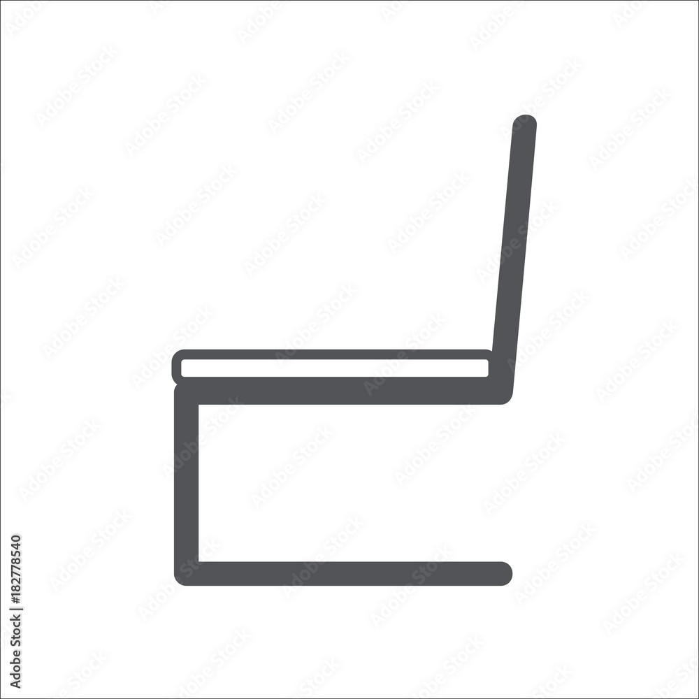 Chair icon. Vector illustration Chair icon. Vector illustration