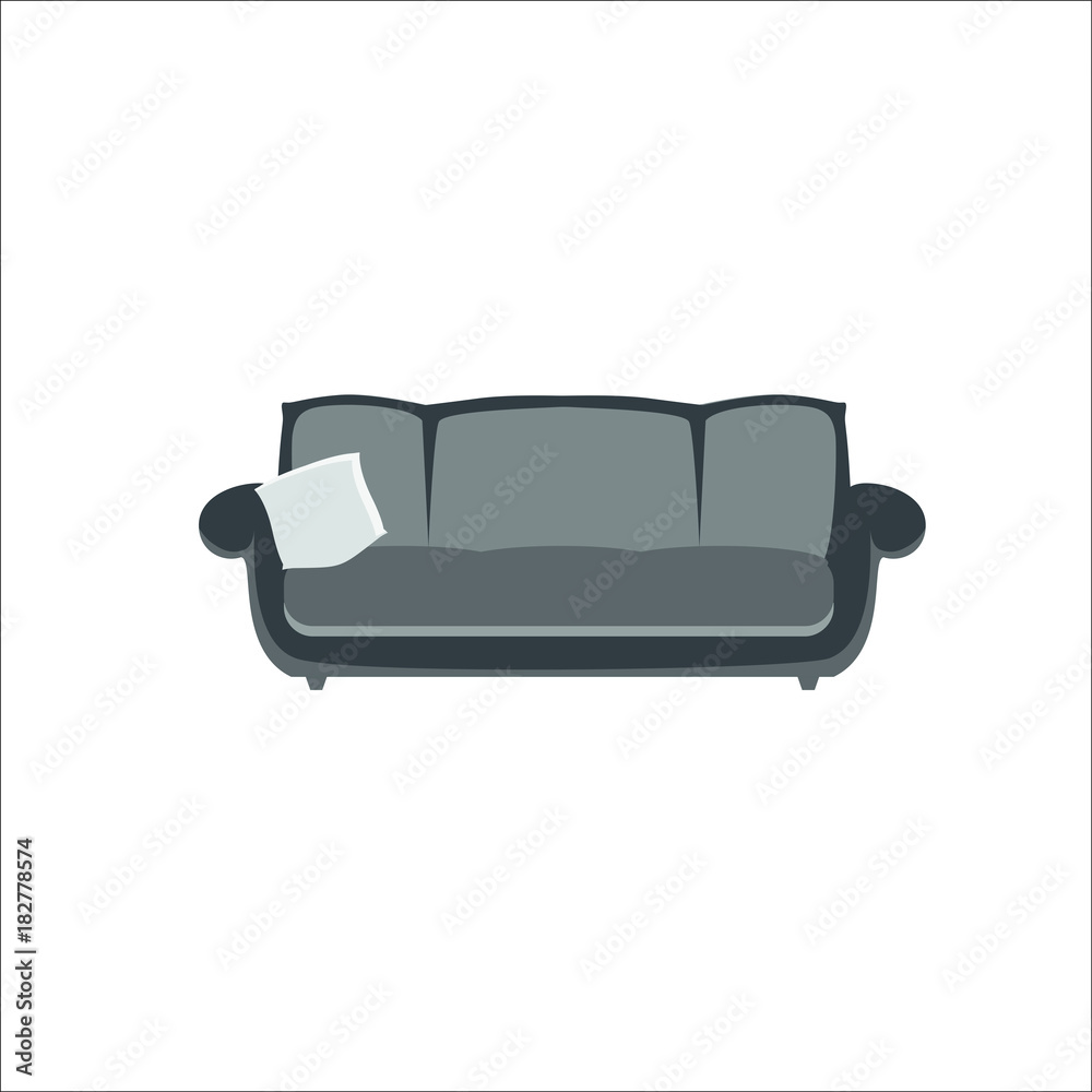 Sofa icon. Vector illustration Sofa icon. Vector illustration
