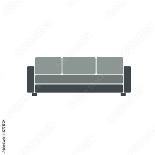 Sofa icon. Vector illustration