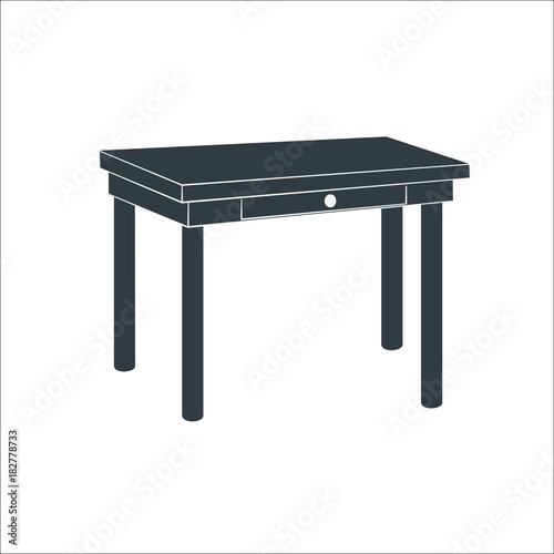 Table icon. Vector illustration