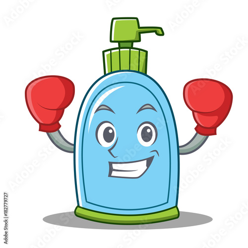Boxing liquid soap character cartoon