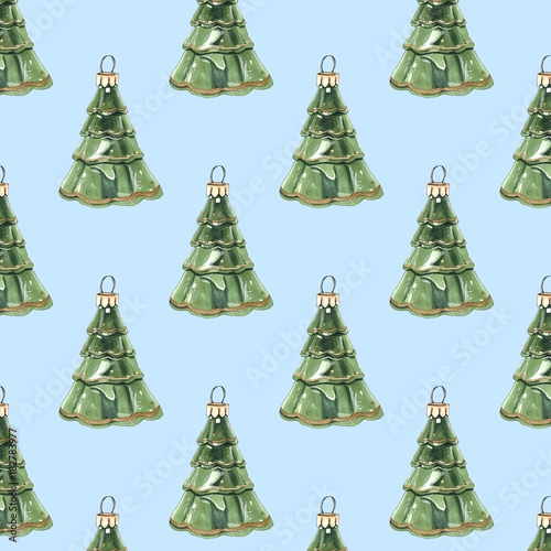 christmas tree seamless pattern