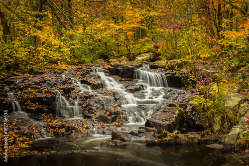 Small waterfalls in the fall 2