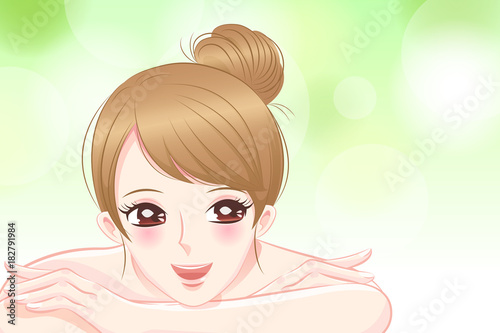 beauty womoman do spa