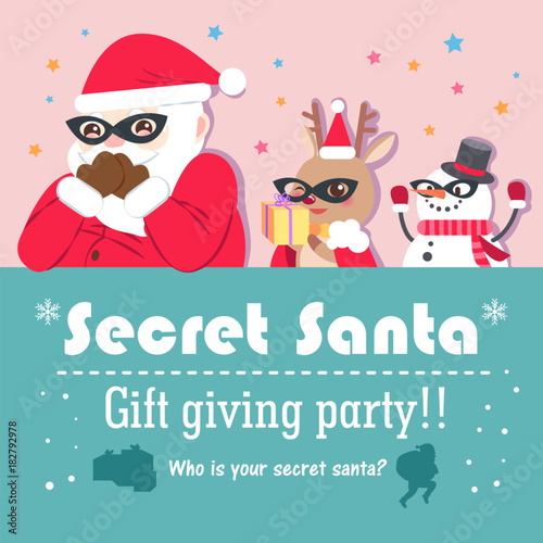 cartoon secret santa
